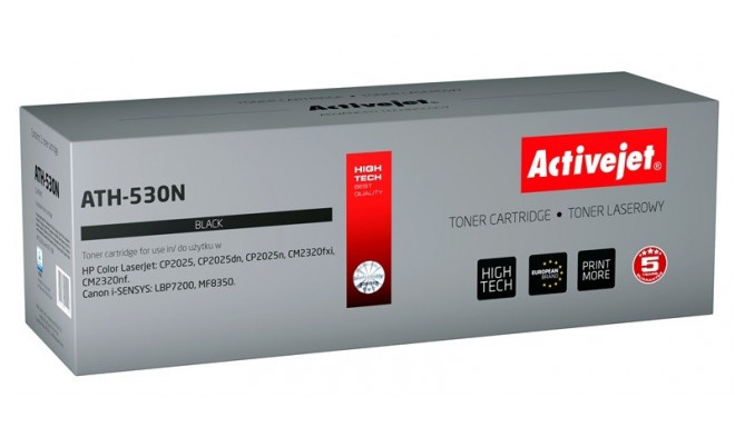 Activejet ATH-530N Toner (replacement for HP 304A CC530A, Canon CRG-718B; Supreme; 3800 pages; black