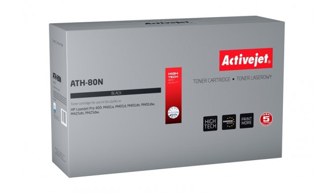 Activejet ATH-80N tooner (asendus HP 80A CF280A; Supreme; 3500 lehte; must)