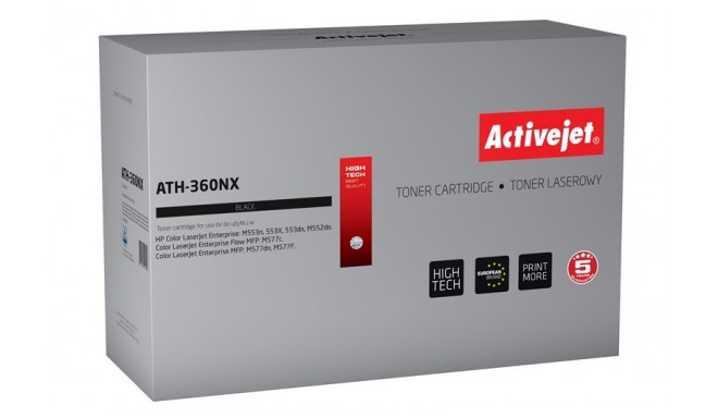 Activejet ATH-360NX tooner (asendus HP 508X HP508X CF360X; Supreme; 12500 lehekülge; must)