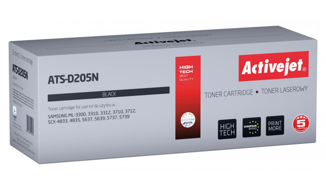 Activejet ATS-D205N Toner (Replacement for Samsung MLT-D205S; Supreme; 2000 pages; black)