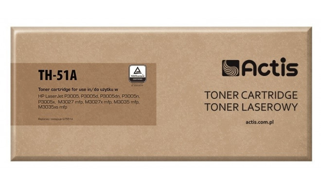 Actis TH-51A tooner (asendus HP 51A Q7551A; standard; 6500 lehte; must)