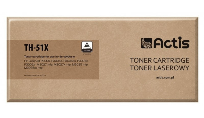 Actis TH-51X toner (replacement for HP 51X Q7551X; Standard; 13000 pages; black)