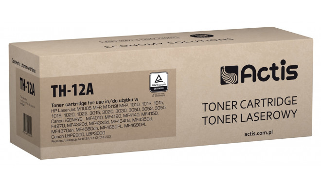 Actis TH-12A tooner (asendus HP 12A Q2612A, Canon FX-10, Canon CRG-703; standard; 2000 lehte; must)