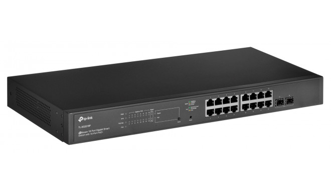 TP-Link JetStream 18-Port Gigabit Smart Switch with 16-Port PoE+