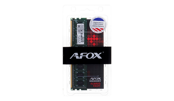 AFOX DDR3 8G 1600 UDIMM mälumoodul 8 GB 1600 MHz LV 1,35V