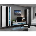 Cama Shelf unit VIGO NEW 180/40/30 black/white gloss