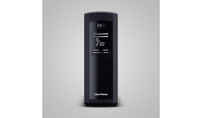 CyberPower Tracer III VP1200ELCD-FR line-interactive katkematu toiteallikas (UPS) 1.2 kVA 720 W 5 AC