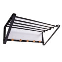 Wall rack FOREST 60x33x20cm, black