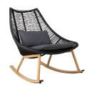 Rocking chair HELSINKI black