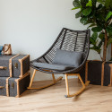 Rocking chair HELSINKI black