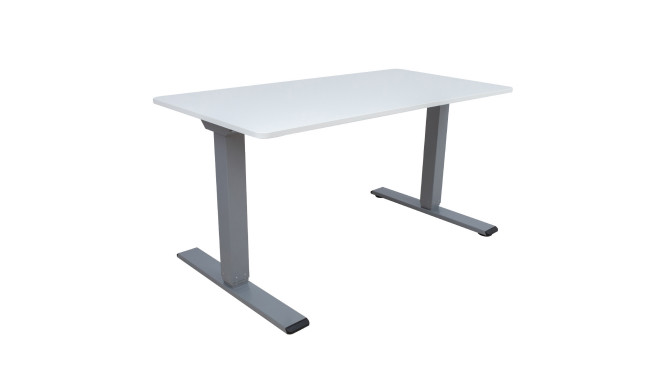 Desk ERGO OPTIMAL with 2 motors 140x80cm, greyish white