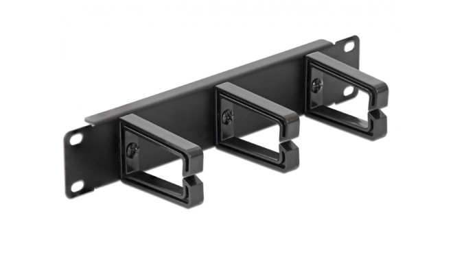 Delock 10″ Cable Management Panel black