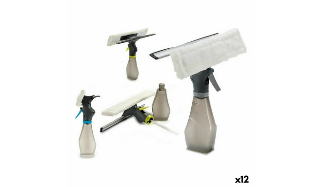 Window Cleaner with Integrated Vaporiser Double Plastic 26 x 27,5 x 26 cm (12 Units)