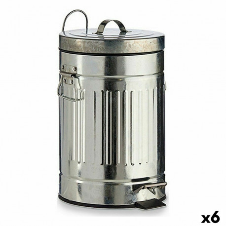 Pedal bin B0032A 7L B0032A 7L Silver Steel 7 L (6 Units)