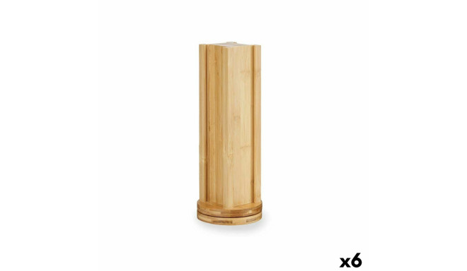Statīvs 20 Kafijas Kapsulām Pagriežams Bambuss 11 x 11 x 34 cm (6 gb.)