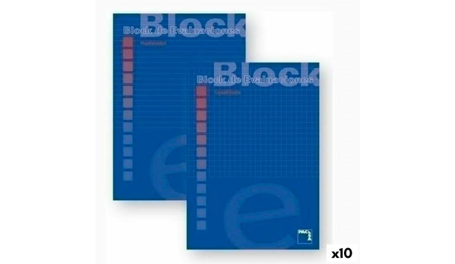 блокнотом Pacsa Синий A4 50 Листья (10 штук)