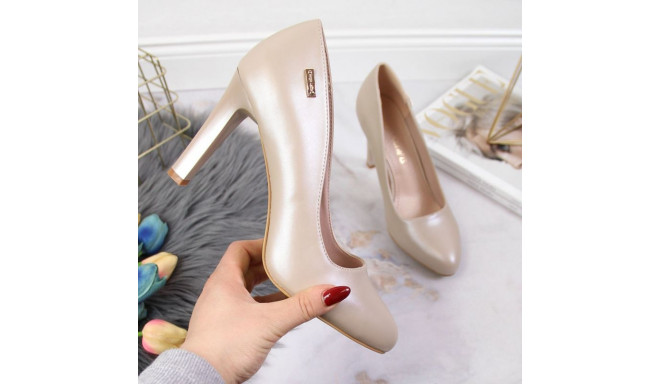 Pumps on the post Sergio Leone W SK3AC pearl nude (38)