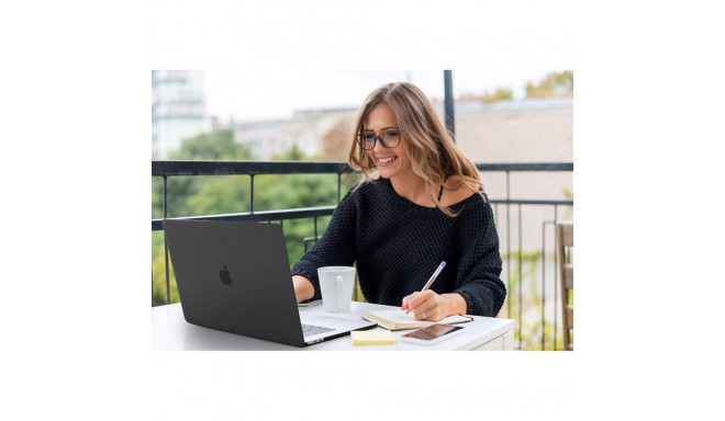 Tech-Protect sülearvuti ümbris Smartshell Macbook Air 13 2018-2020, matt must