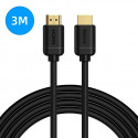 Kaabel HDMI-HDMI 3.0m (HDMI 2.0) must 4K 60Hz, BASEUS