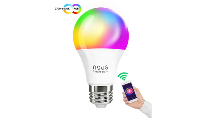 NOUS P3 Smart WIFI lamp RGB E27, TUYA / Smart Life