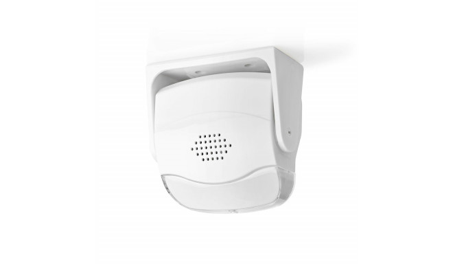 Battery powered motion detection alarm, 3x AAA, 80dB, white