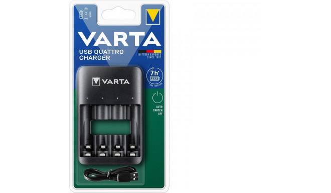 Akupatarei laadija Varta 57652 USB laadijaga 4xAA/AAA