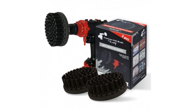 Kornely puhastushari akutrellile 3pcs. Extra Stiff, 13cm, must