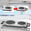 Clatronic Stainless steel double hotplate