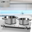 Clatronic Stainless steel double hotplate