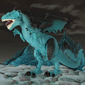 RC dinosaurus Controlled Dragon - kõnnib, möirgab, hingab auru 41 cm
