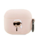 Original case KARL LAGERFELD KLAPRUNIKP for Apple Airpods Pro (3D Sil NFT Karl / pink)