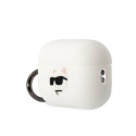 Original case KARL LAGERFELD KLAP2RUNCHH for Apple Airpods Pro 2 (3D Sil NFT Choupette / white)