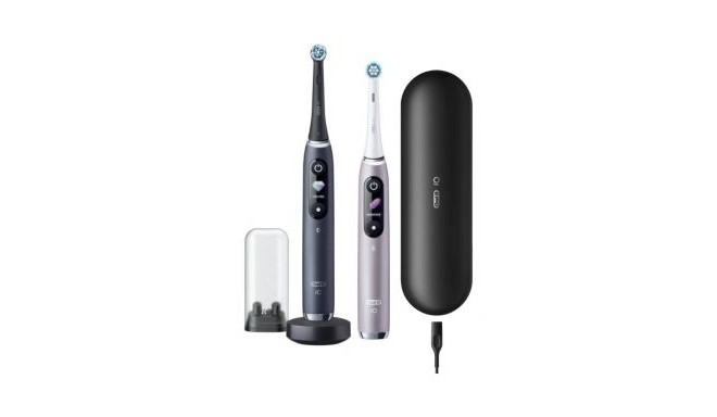 Oral-B Electric Toothbrush iO 9 Series Duo Rechargeable, For adults, Number of brush heads included 