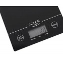 Adler AD 3138 b Black Countertop Rectangle Mechanical kitchen scale