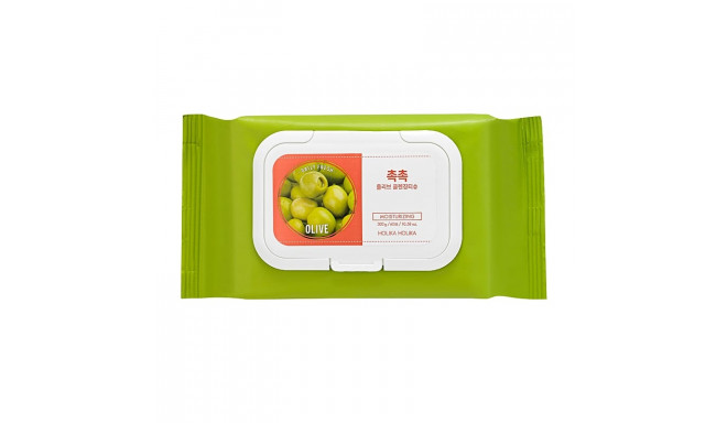 Holika Holika Очищающие салфетки с маслом оливы Daily Fresh Olive Cleansing Tissue