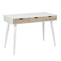 Desk NEPTUN 110x50xH77cm, white/oak