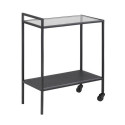 Serving trolley SEAFORD 60x30xH75cm, black