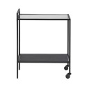 Serving trolley SEAFORD 60x30xH75cm, black