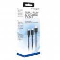 Kyzar Dual Play & Charge cable, PS5, 3m, must - USB-C kaksikkaabel