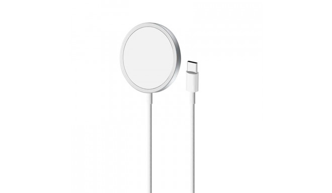 Laadija Puro Magnetic Wireless USB-C, MagSafe, 1m, valge