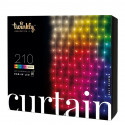 Twinkly Curtain, jõulukardin, 210 LED, IP44, must - Nutikad jõulutuled