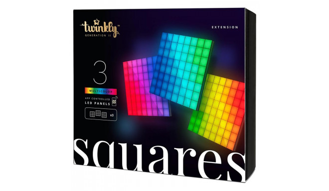 Twinkly valguspaneel Squares laiendus 3tk/0,2x0,2m/IP20