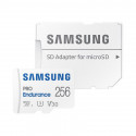 Samsung PRO Endurance, microSDXC + SD adapter, 256 GB, valge - Mälukaart