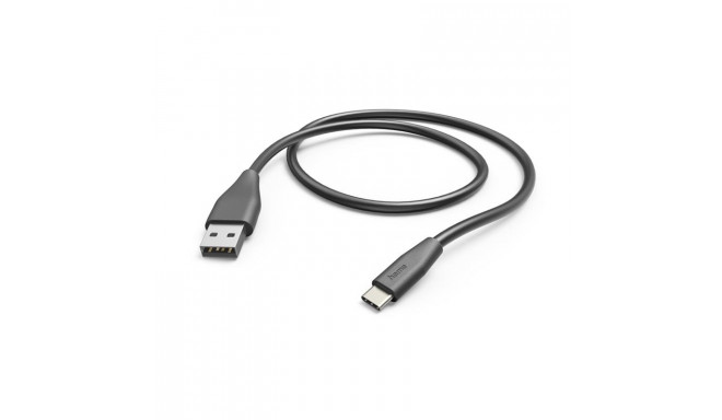 Kaabel Hama USB A - USB C, 1,5m, must