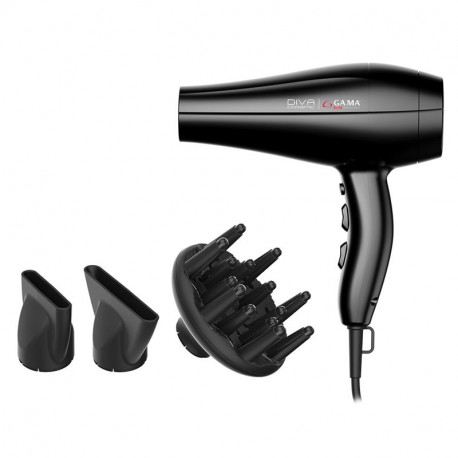 Föön GA.MA, DIVA, AC mootor, 2300 W, must