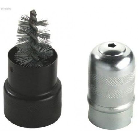 Bahco wire brush tool – dual steel bristle brushes for battery terminals and cable clamps, metal hou