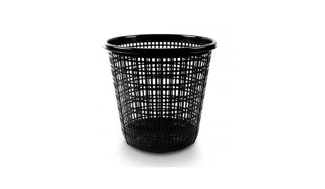 Trash bin 10l, black, plastic
