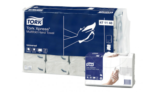 Leaflet towel paper Tork Xpress Multifold Universal H2 2 layers., 23,4 x 21,3 cm (20 pcs)