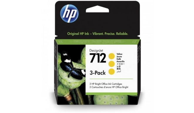 HP Ink No.712 Yellow tri-pack (3ED79A)