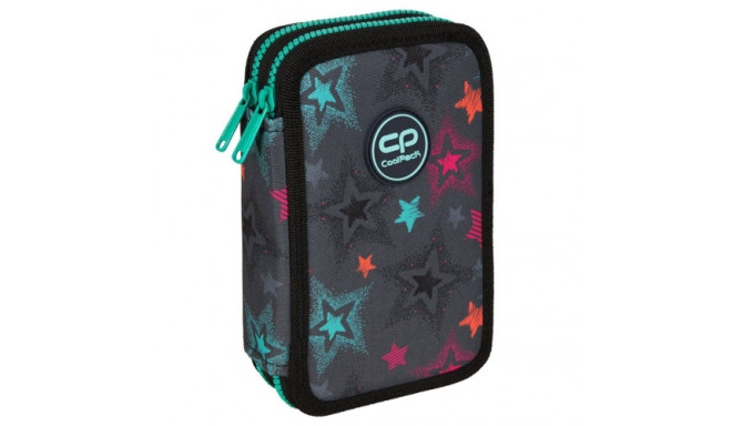 Double decker school pencil case with equipment Coolpack Jumper 2 Milky Way